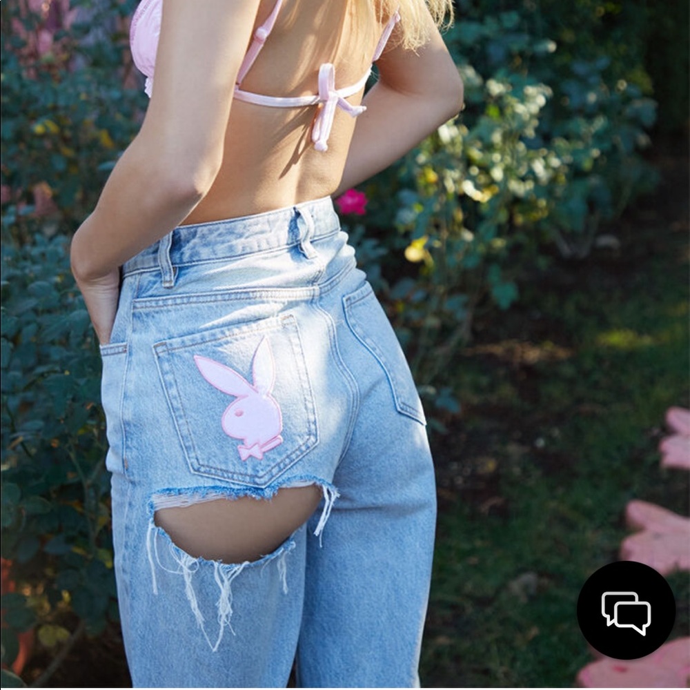 90s playboy jeans